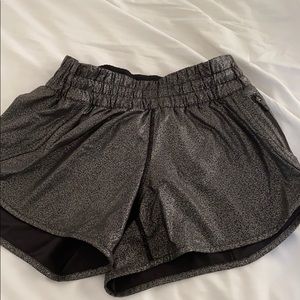 Silver Lululemon shorts